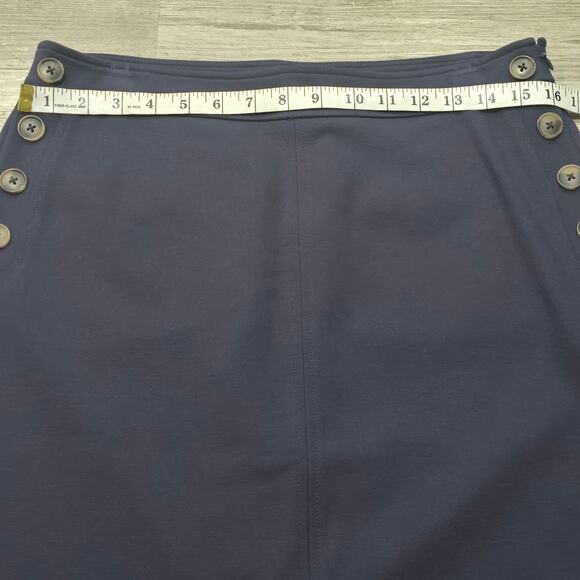 Liz Claiborne Navy Blue Side Zip Pencil Skirt - Picture 4 of 6
